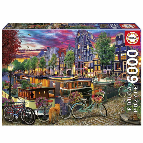 Educa - puslespil 6000 brikker - cykling i Amsterdam