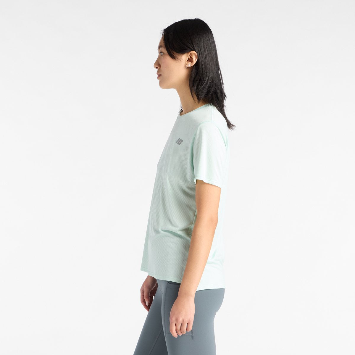 New balance sports essentials t-shirt damesportsskjorte - kosmisk jade