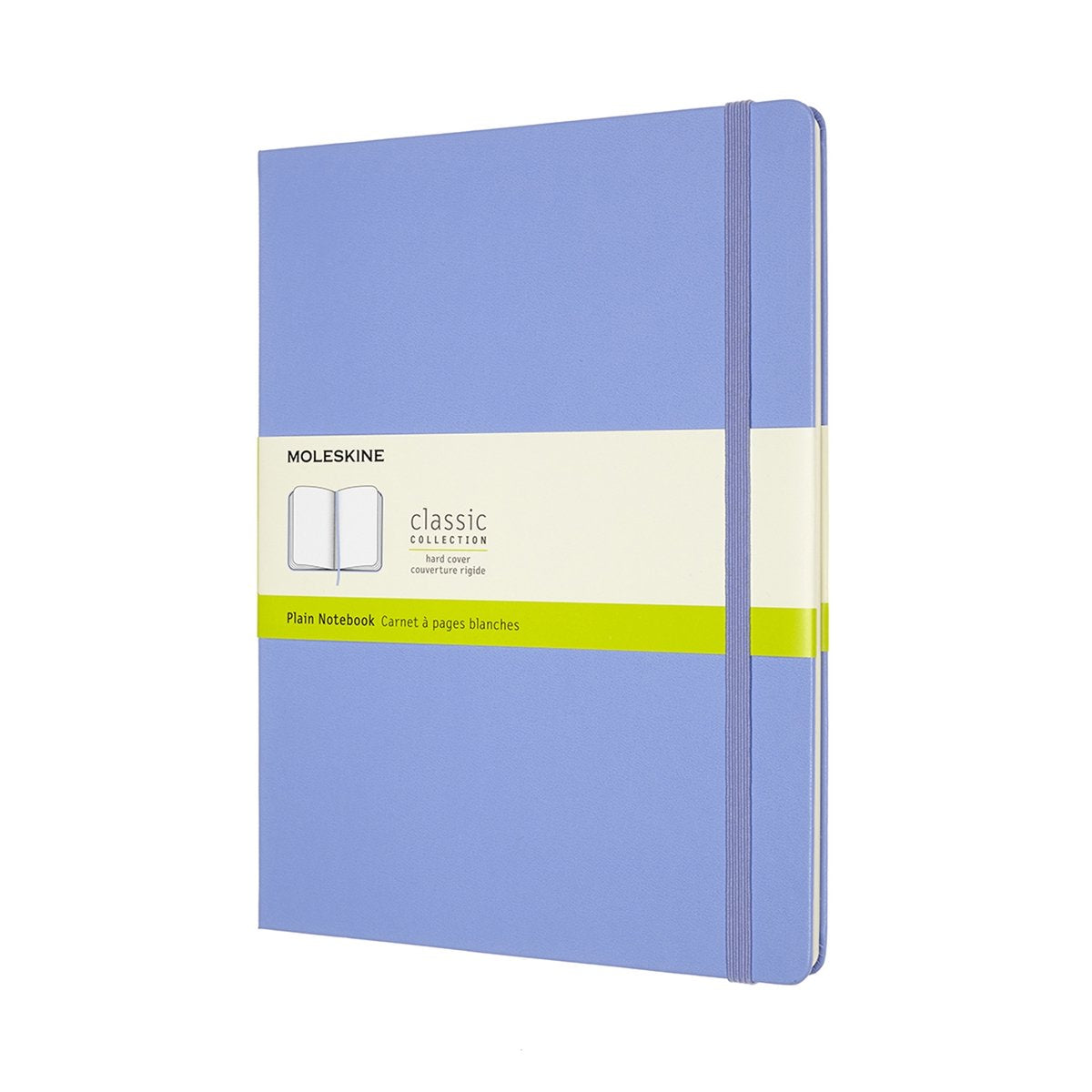 Moleskine klassisk notesbog - ekstra stor - hardcover - blank - hortensiablå