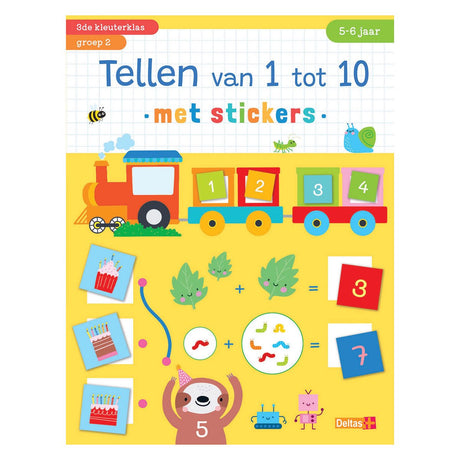 Tæller deltaer fra 1 til 10 med klistermærker (5-6 år)