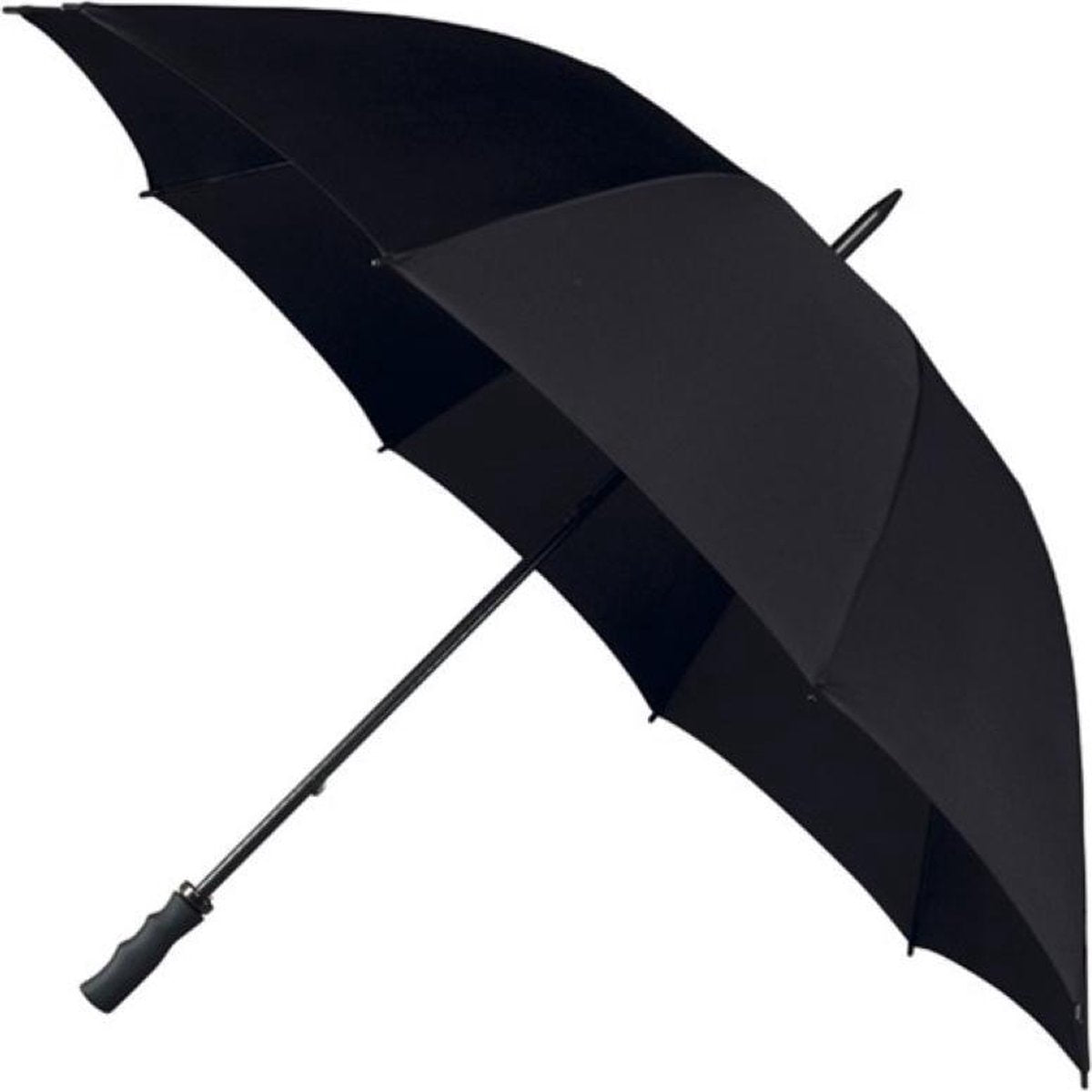 Falcone - stormparaply - ø 130 cm - golfparaply - vindtæt - sort