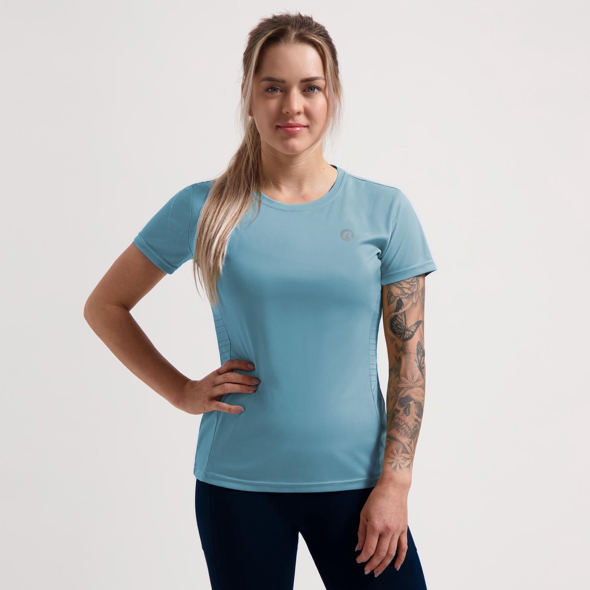 Rogelli core hardloopshirt dames - korte mouwen - blauw - m
