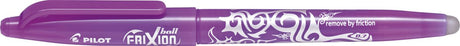Pilot frixion kuglepen 0,7 mm sletbar pen - æske med 12 - lilla