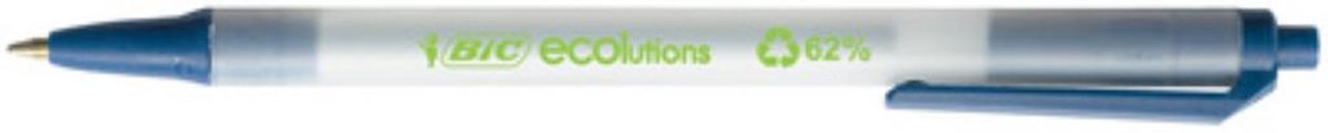 Bic clic stic ecolutions - blå - 1 stk - medium spids 1 mm