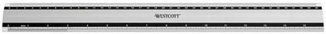 Westcott lineal - 40 cm 16 tommer - aluminium - med anti-skrid - ac-e10192
