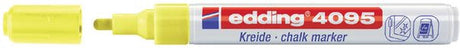 Edding kridtmarkør 4095 rund neongul 2-3mm | yderkasse med 10 stk. | 10 stk