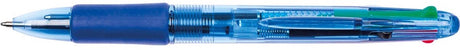 Q-connect 4 farver kuglepen, 0,7 mm, medium spids 10 stk