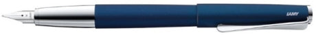 Lamy studio imperialblue fyldepen - universal fyldepen i elegant helmetalhus - med propelformet clips stålspids i linjebredden b - inkl. blækpatron t 10 blå