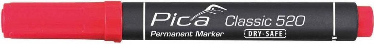 Pica 520 40 permanent markør - rund - rød - 1-4mm