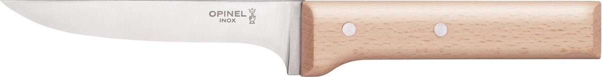 Opinel parallèle n°122 udbeningskniv - 13cm - bøgetræ i rustfrit stål - æske