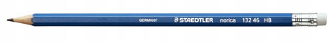 Staedtler norica hb pencil with eraser, 2 mm