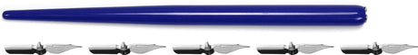 Kangaro kroontjespenhouder - blauw - met 5 kroontjes - k-7903