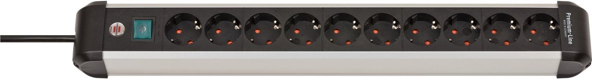 Brennerstuhl premium-alu-line fatning med switch 10-vejs 3m h05vv-f 3g1.5
