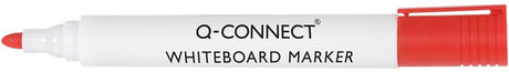 Q-connect whiteboard tusch, 2-3 mm, rund spids, rød 10 stk