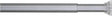 Sealskin douchegordijnstang - klemstang - 70-115 cm - mat aluminium