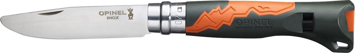 Opinel nr.07 udendørs junior lommekniv - rustfrit stål - kahki