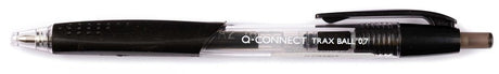 Q-connect kuglepen, med greb, medium spids, sort 12 stk