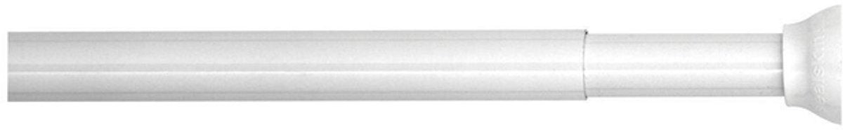 Sælskind - bruseforhængsstang - klemmestang - aluminium - 110-185 cm - hvid