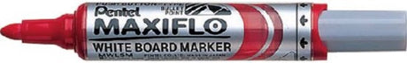 Pentel - tusch mwl5m maxiflo whiteboard rød 3mm | 12 stk