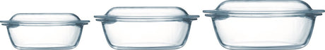 Pyrex optimum ovnfad sæt 1,4 l - 2,1 l - 3 l - 21 x 18 x 8 cm - 24 x 20 x 10 cm - 27 x 23 x 11 cm