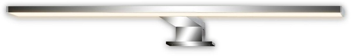 B.K.light tynd - LED spejlbelysning - varmt hvidt lys - spejllampe - fastspændes eller skrues - krom - 50x10,5x4 cm