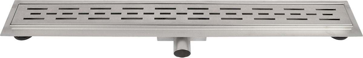 Differnz douchegoot - met flens rvs - 7 x 7 x 70 cm