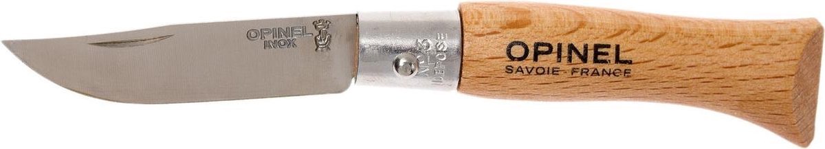 Opinel #3 lommekniv i rustfrit stål - foldekniv