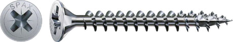 Spax universalskrue, 5 x 40 mm, 360 stk, fuldgevind, forsænket hoved, krydsudskæring z, 4cut, yellox - 8000000288265