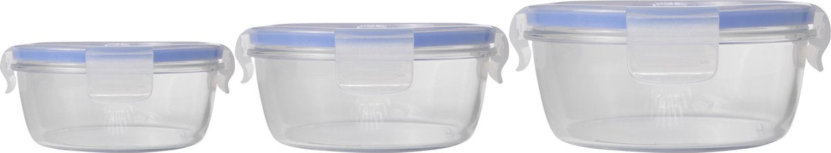 Luminarc pure box active ratio beholder - glas - rund - sæt-3