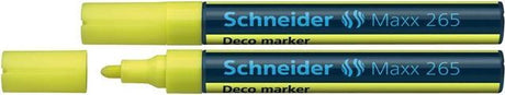 Schneider schrijfwaren schneider krijtmarker - maxx 265 - geel - 2 stuks - s-126505-2