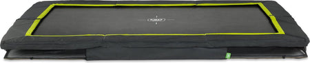 Exit toys exit silhouette sporttrampoline 244x366cm - inground - ingraaftrampoline - rechthoekig - voor kinderen - zwart