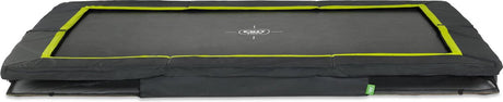 Exit toys exit silhouette sporttrampoline 214x305cm - inground - ingraaftrampoline - rechthoekig - voor kinderen - zwart