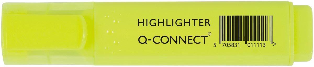 Q-connect highlighter, gul 10 stk