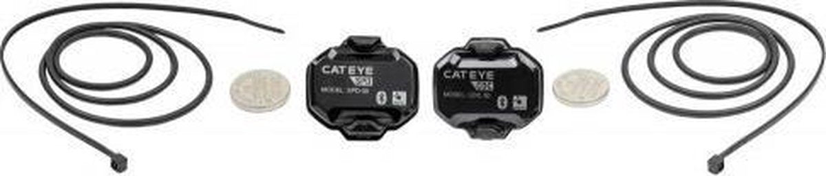 Cateye sensor sæt - speed kadence magnet - sort