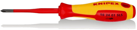 Knipex skruetrækker (slank) ca phillips® | isoleret multi-komponent håndtag | VDE godkendt - 98 24 01 sls