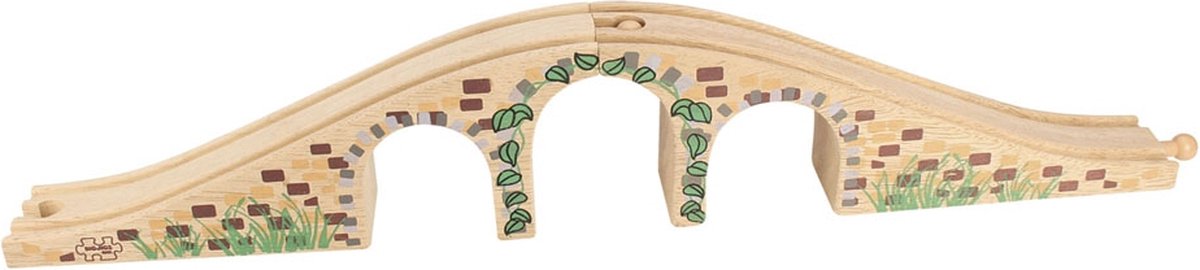 Bigjigs Wood Rails - Bridge med 3 buer