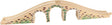 Bigjigs Wood Rails - Bridge med 3 buer