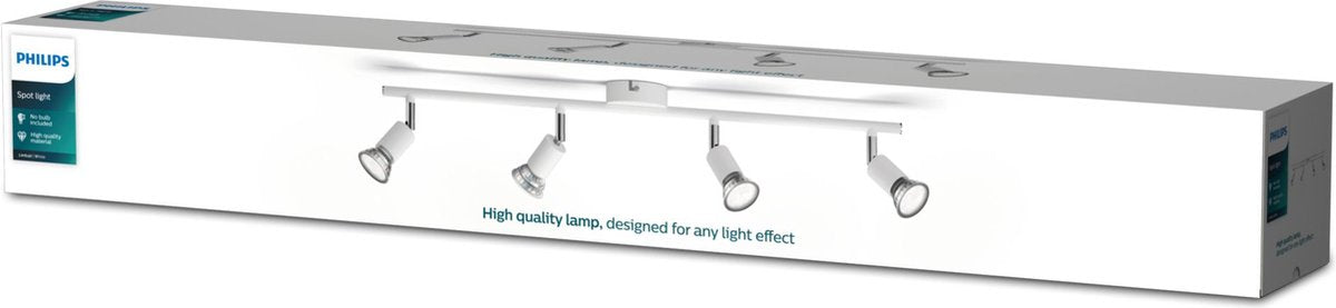 Philips led philips limbali opbouwspot - 4-lichts - wit