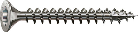 Spax rustfri stålskrue, 3,5 x 20 mm, 180 stk., fuld gevind, forsænket hoved, t-star plus t15, 4 cut, rustfrit stål a2 - 8000000287176
