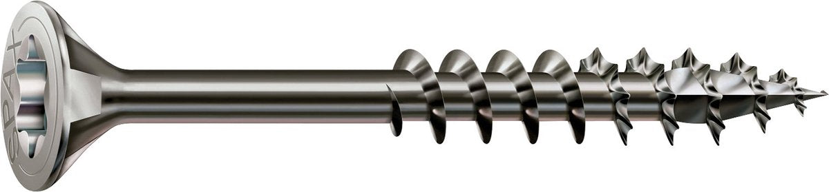 Spax rustfri stålskrue, 4 x 45 mm, 180 dele, delvis gevind, forsænket hoved, t-star plus t20, 4cut, rustfrit stål a2 - 8000000287572