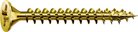 Spax universalskrue, 4 x 60 mm, 360 stk, fuldgevind, forsænket hoved, krydsudskæring z, 4cut, yellox - 8000000287466