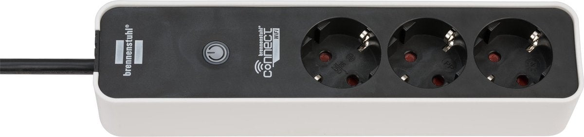 Brennerstuhl ®connect ecolor WiFi-stik 3-vejs hvid sort