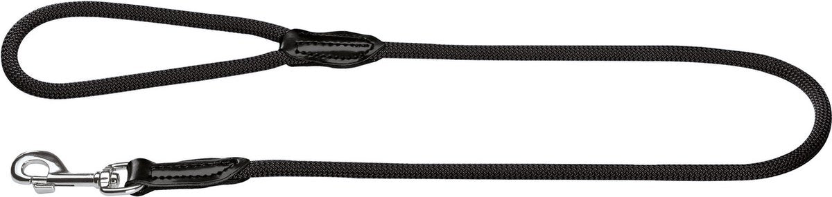 Hunter løbesnor freestyle nylon rund sort - hundesnor - 110x1 cm