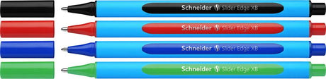 Schneider skriveredskaber schneider kuglepen - skyderkant - 4 dele - grundfarver - s-152273