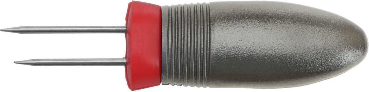 Westmark majskolbeholdere, 4 stykker, hver 7,5 cm lang, rustfrit stål plastik, spidse, sort gul, 15142280