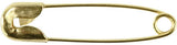 Creativ firma sikkerhedsnåle l: 22 mm tykkelse 0 6 mm guld 100 stk