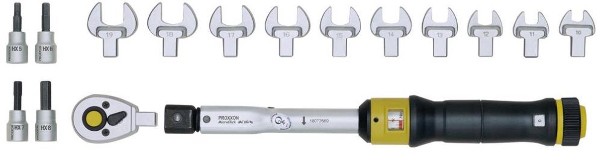 Proxxonindustrial - microclick momentnøgle mc 60 multi 12-60nm 3 8 (5 20) * - pr23341