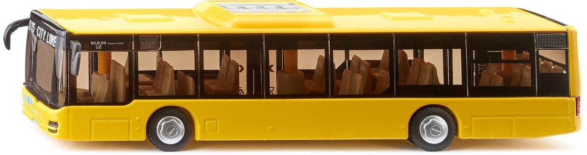 Siku 3734, man løvens bybus, 1:50, metal plastik, gul