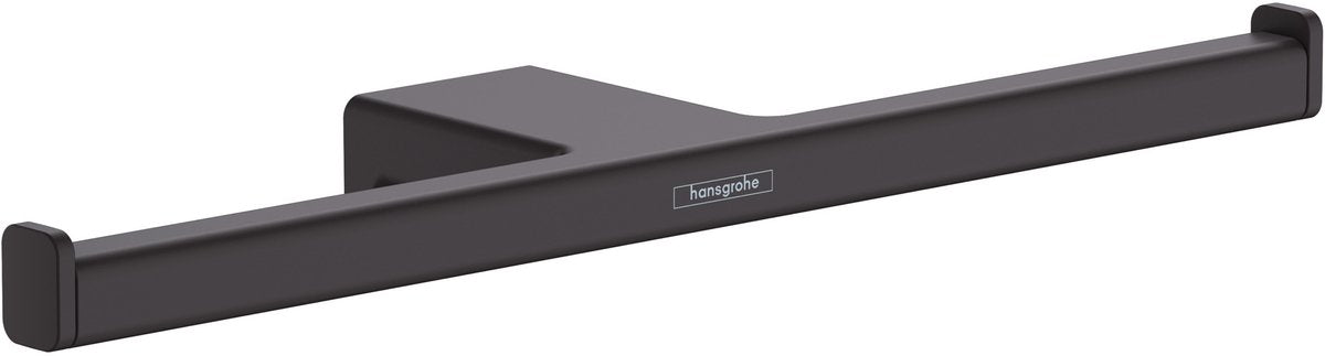Hansgrohe addstoris dobbelt toiletrulleholder mat sort
