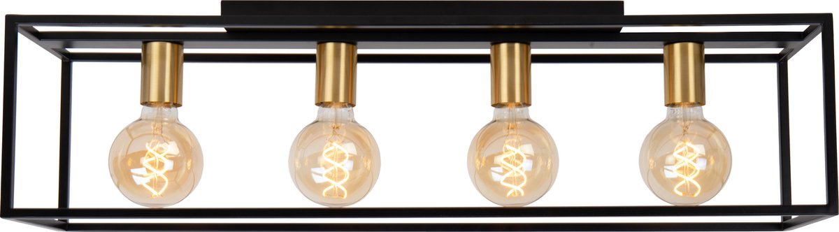 Lucide ruben - loftslampe (loftslampe) - 4xe27 - sort